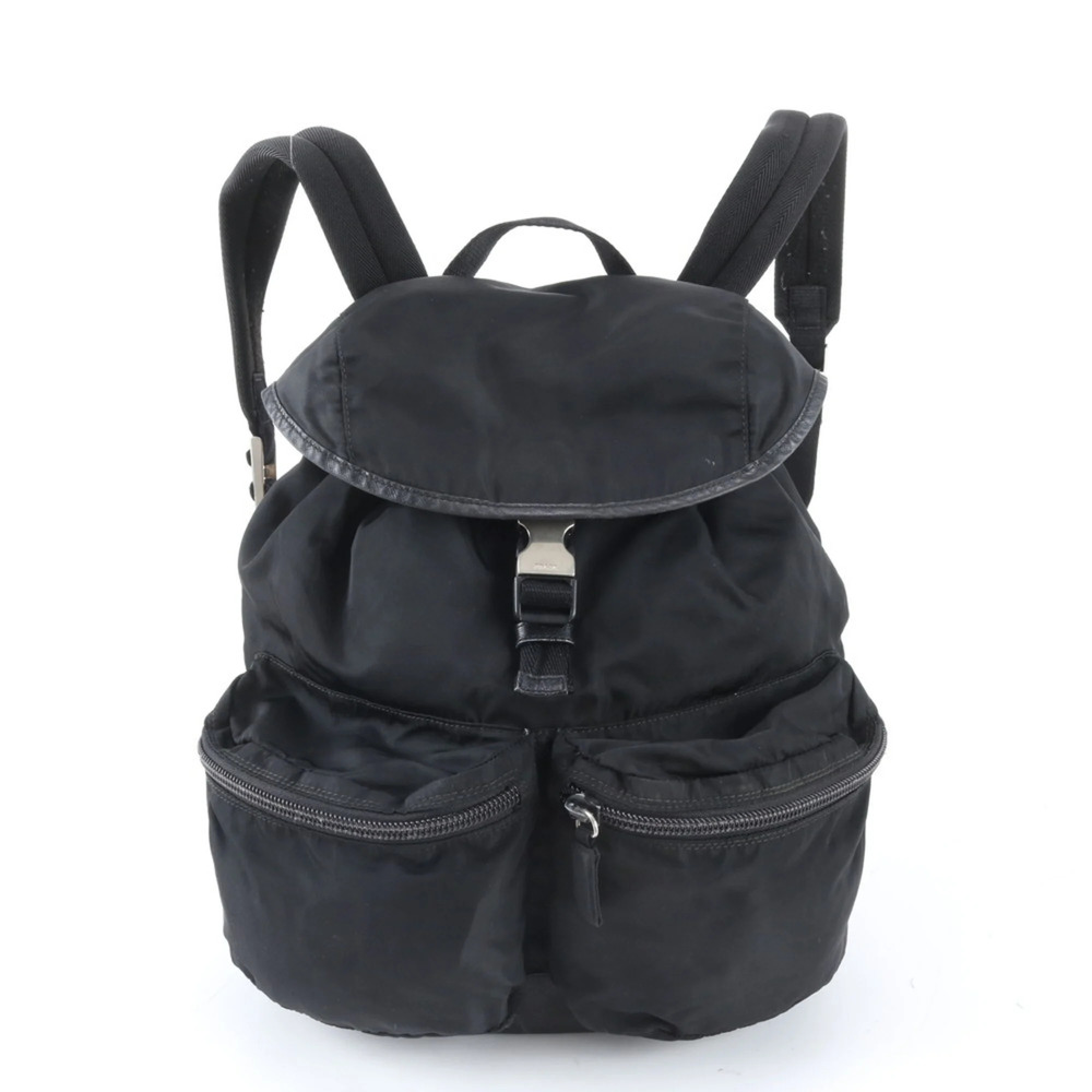 Excellent condition Prada Tessuto nylon and leather backpack/handbag for men.
